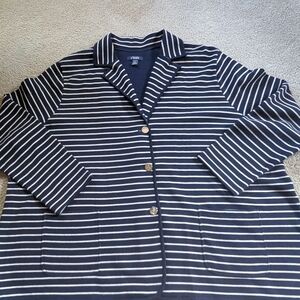 🌟Striped Navy and White Blazer 3XL